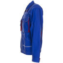 PLANAM BASALT Bundjacke Kornblau/Rot