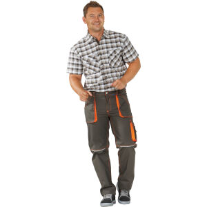 PLANAM BASALT NEON Bundhose Oliv/Orange Gr. 46