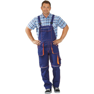 PLANAM BASALT NEON Latzhose Marine/Orange