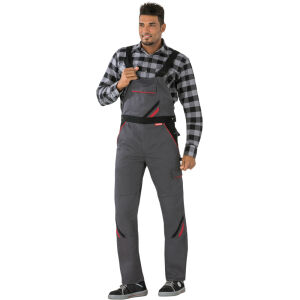 PLANAM HIGHLINE Herren Latzhose Schiefer/Schwarz Gr. 56