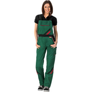 PLANAM HIGHLINE Damen Latzhose Grün/Schwarz 46