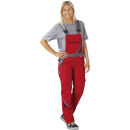 PLANAM HIGHLINE Damen Latzhose Rot/Schiefer Gr. 40