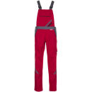 PLANAM HIGHLINE Damen Latzhose Rot/Schiefer Gr. 40