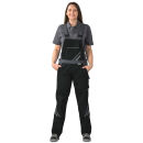 PLANAM HIGHLINE Damen Latzhose Schwarz/Schiefer 44