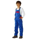 PLANAM BW290 Kinderlatzhose Kornblau/Mittelrot Gr. 146/152
