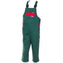 PLANAM BW290 Kinderlatzhose Mittelgrün/Mittelrot Gr. 86/92