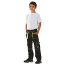 PLANAM JUNIOR Kinderbundhose Anthrazit/Gelb Gr. 122/128