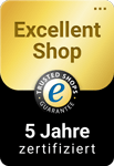 Excellent Shop 5 Jahre Trusted Shops zertifiziert